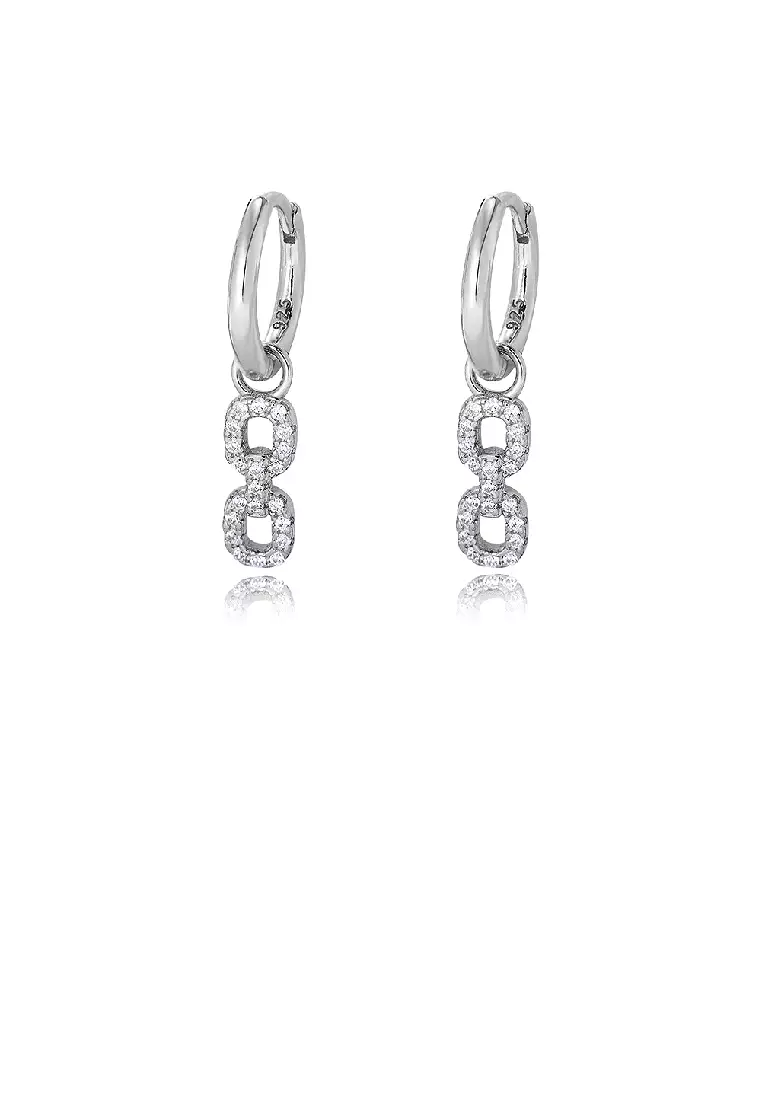 White tassel hoop earrings shop