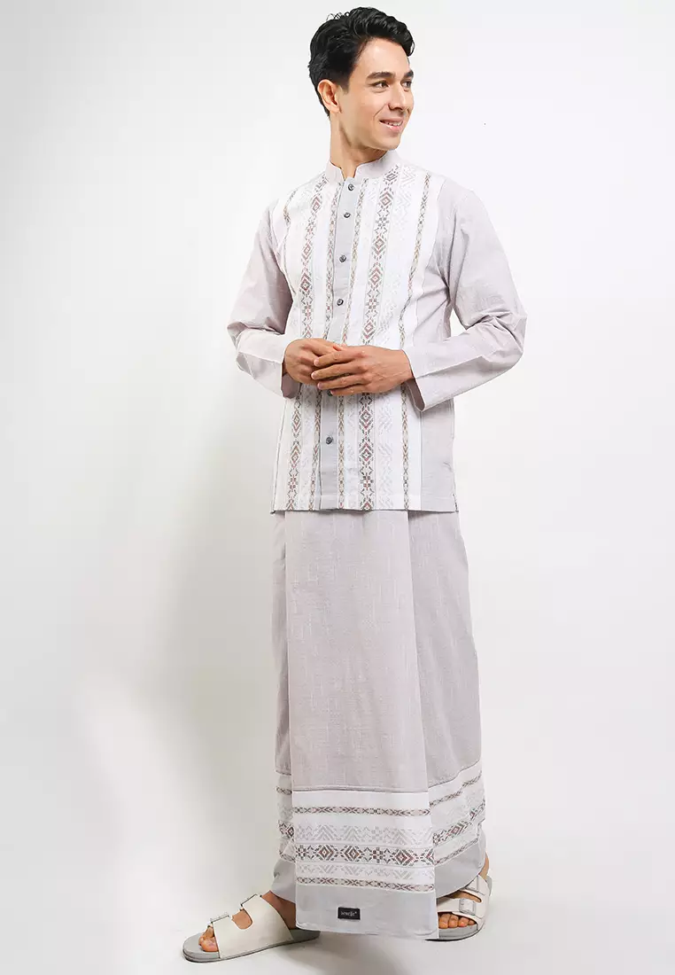 Smooth Suede Long Baju Koko