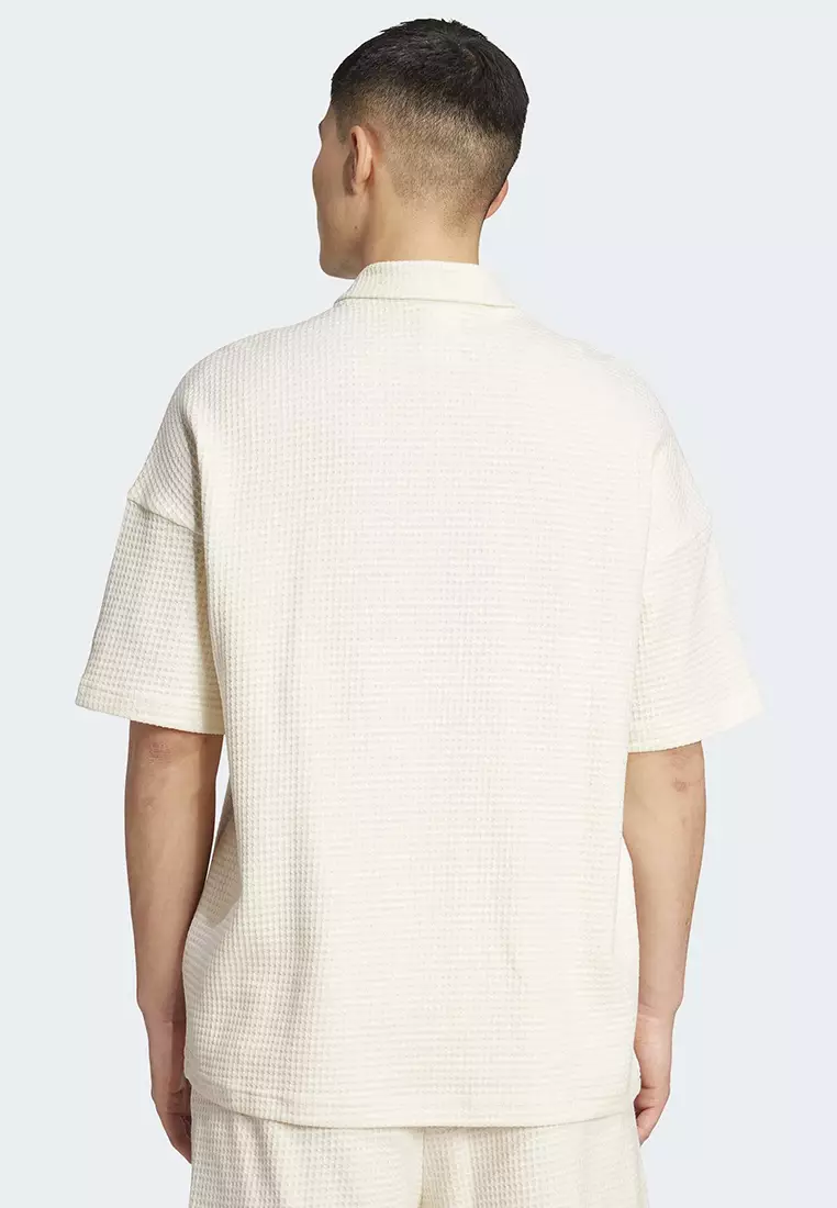 All SZN Waffle Knit Half-Zip Polo Shirt