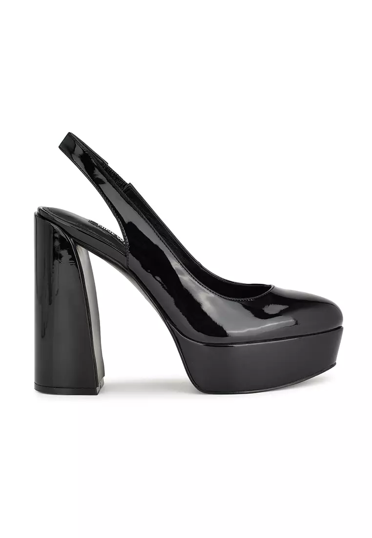 Nine west best sale black slingback heels