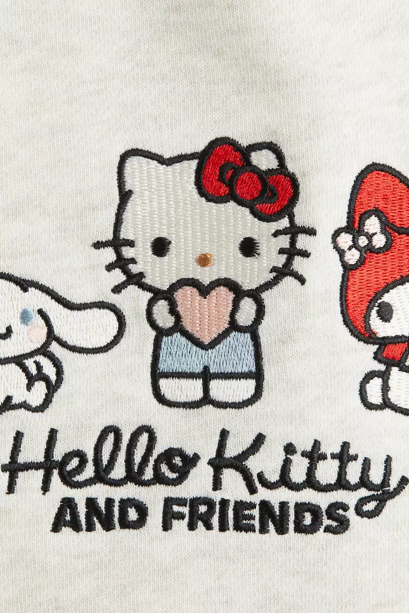 Motif-detail sweatshirt