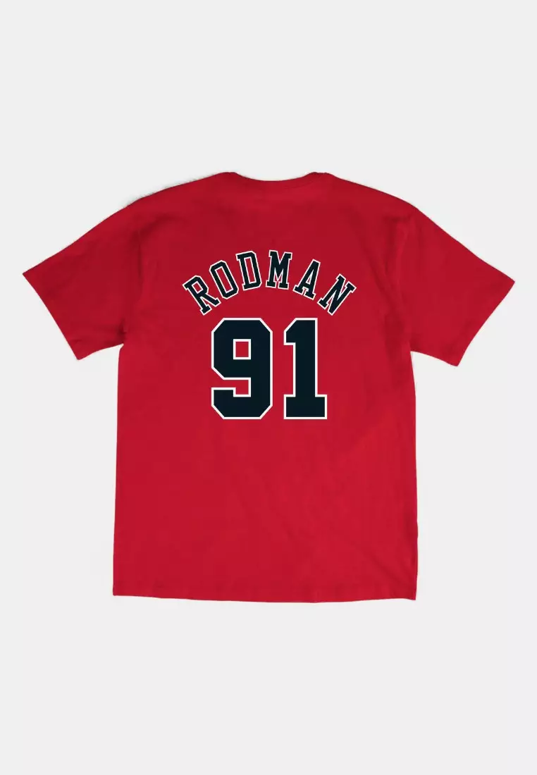 #91 Dennis Rodman Chicago Bulls - Player Name & Number Tee
