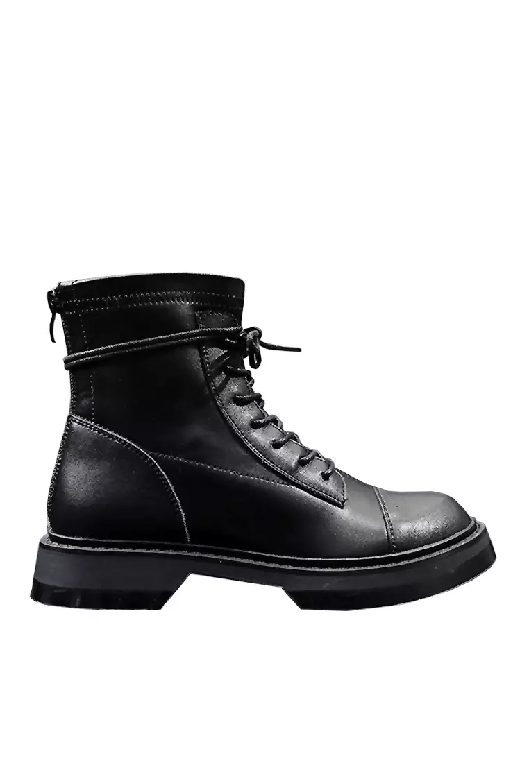 Discount on Twenty Eight Shoes  shoes - SKU: VANSA Fashion Lace Up Platform Boots VSW-B3226