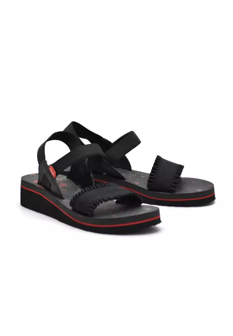 Carvil Sandal Wanita Melista-TB Black/Grey