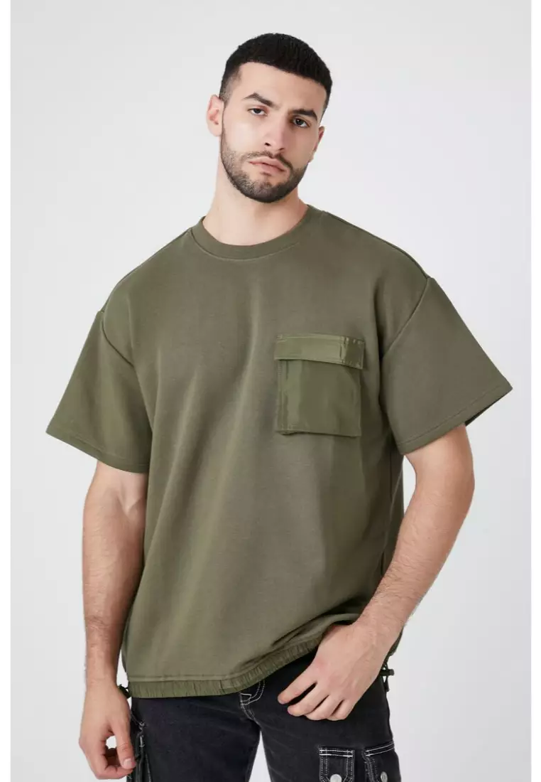 Terry short 2024 sleeve sweatshirt