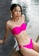 PINK N' PROPER pink Basic Bandeau Push Up Underwire Bikini Set in Hot Pink 4AC0EUS7F6980BGS_4