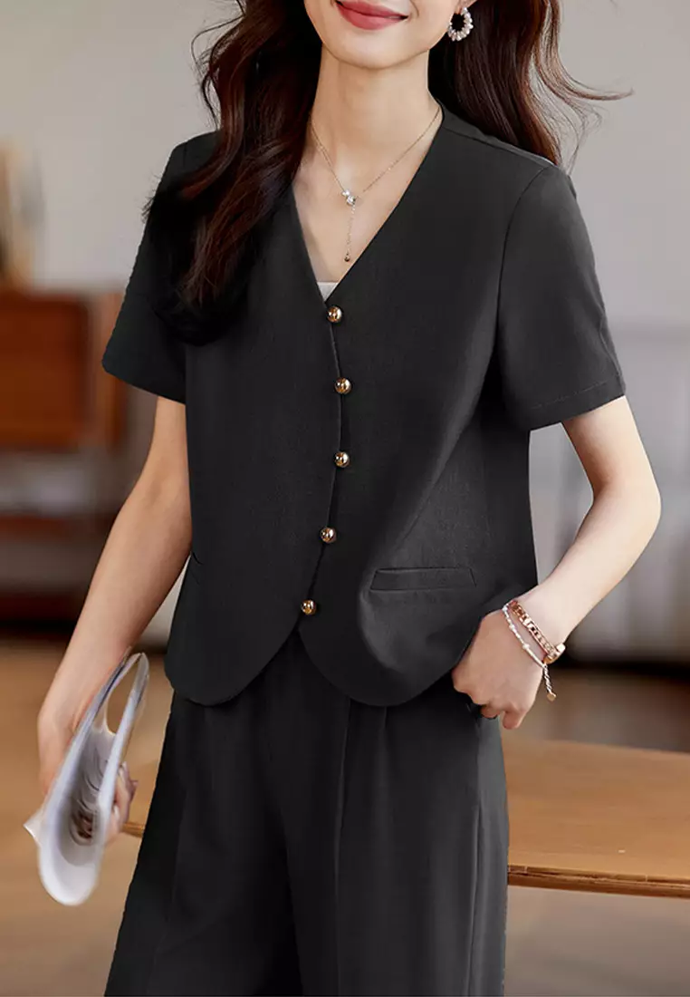 Comfortable Short Sleeve Suit Jacket YGH-EG1303