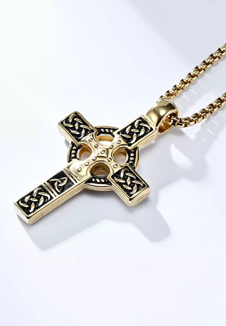 Celtic knot cross discount necklace