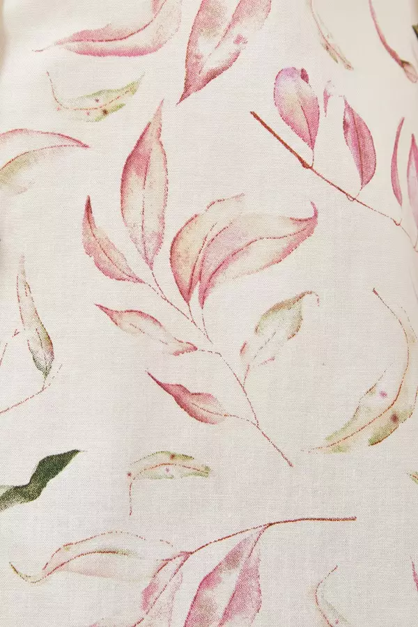 Minimal Mayas Floral Blouse - Light Beige