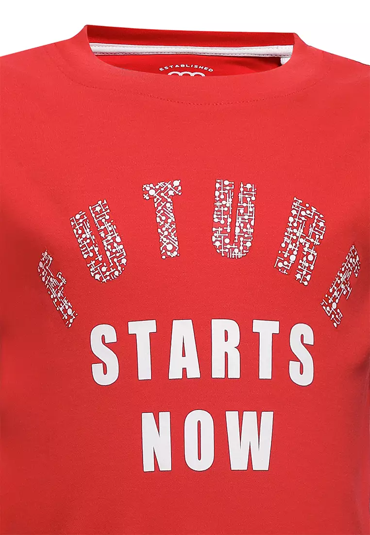 Qna Boy Carim T-shirt Anak Merah