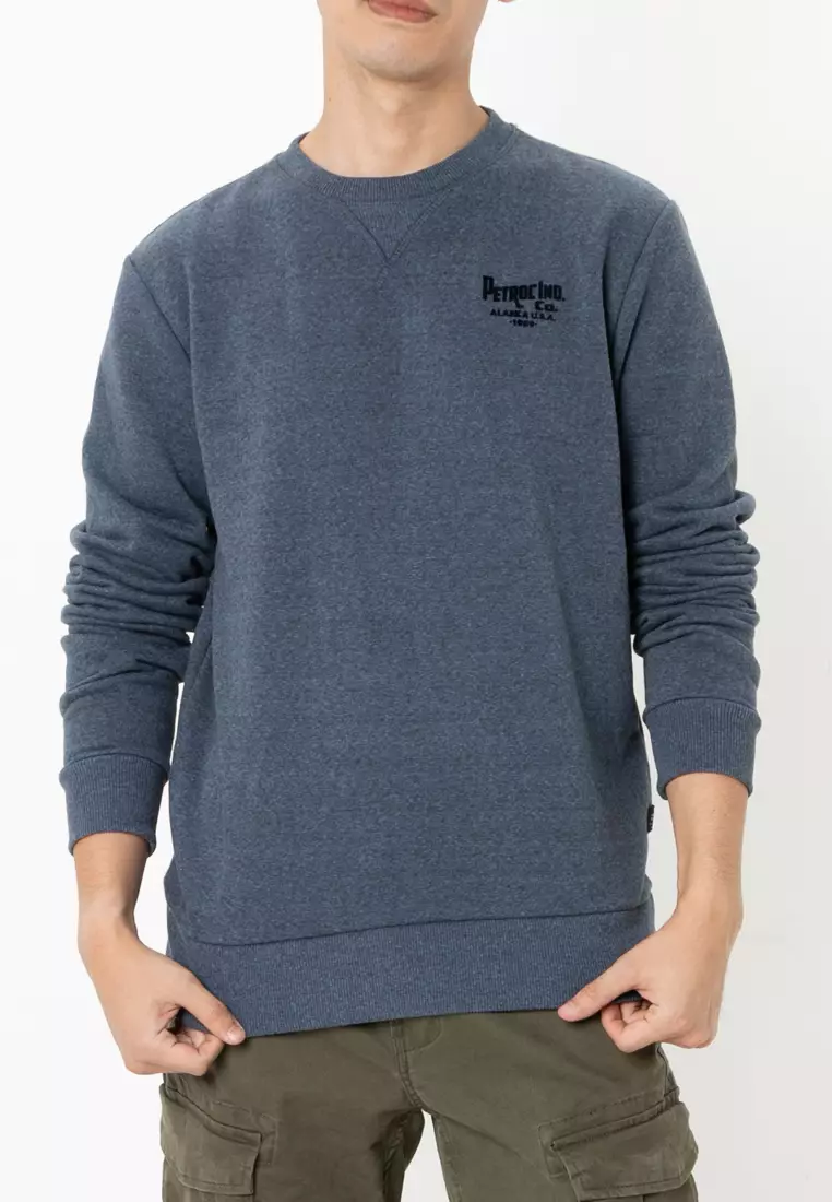 Buy Petrol Industries Men's Round Neck Print Sweatshirt 2025