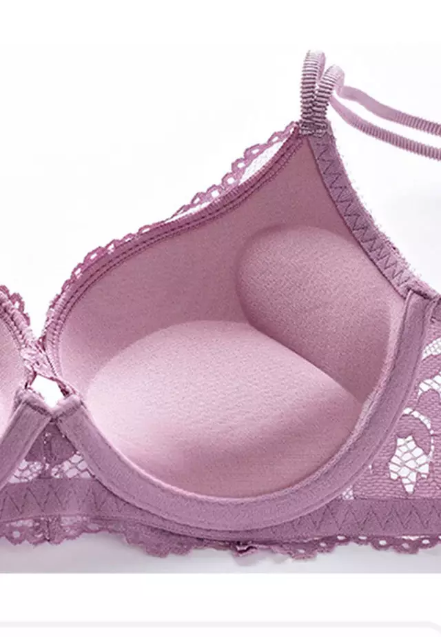 Lace Underwire Bra with Panty Set CA123114PU