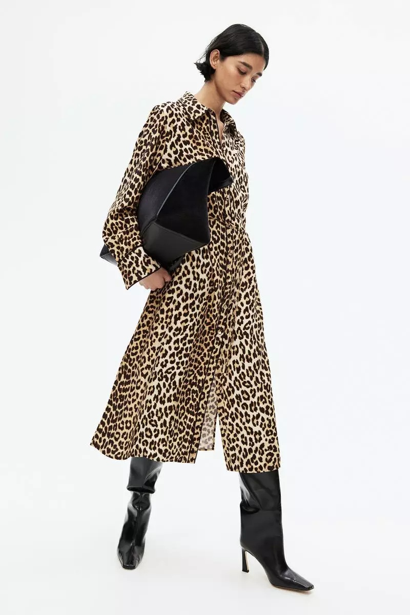 Buy H&M Patterned tiebelt dress 2024 Online ZALORA