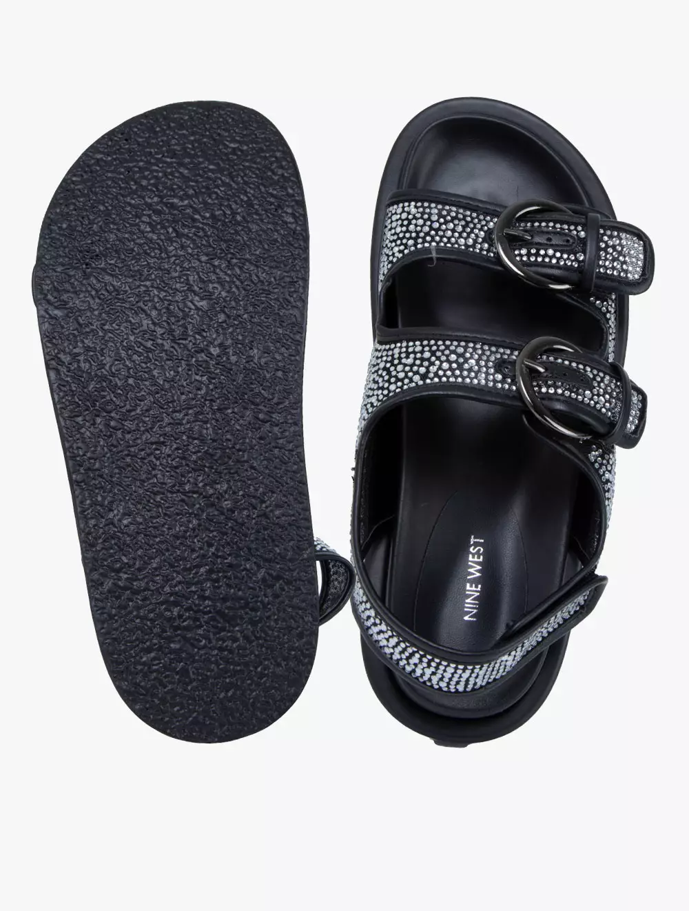 Nine West AMBER Women's Flat Sandals - Black