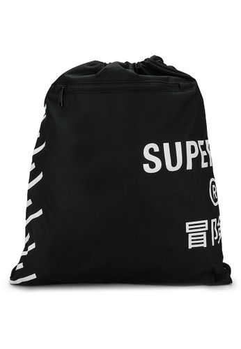 Superdry black Core Sport Drawstring Bag - Superdry Code D4AE7ACB120EF6GS_1