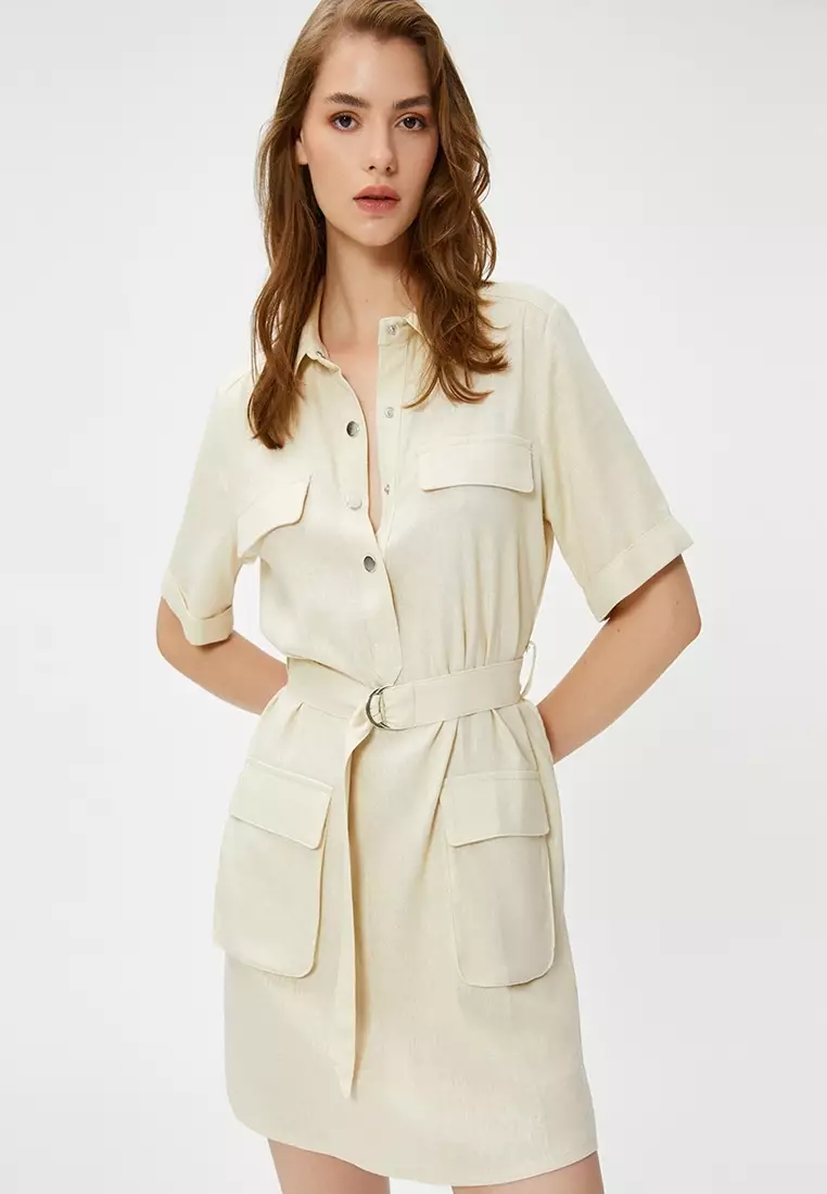 Pockets Detail Mini Dress