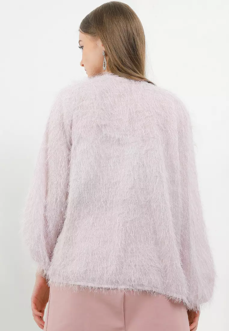 Diane Sleeve Fur Blouse