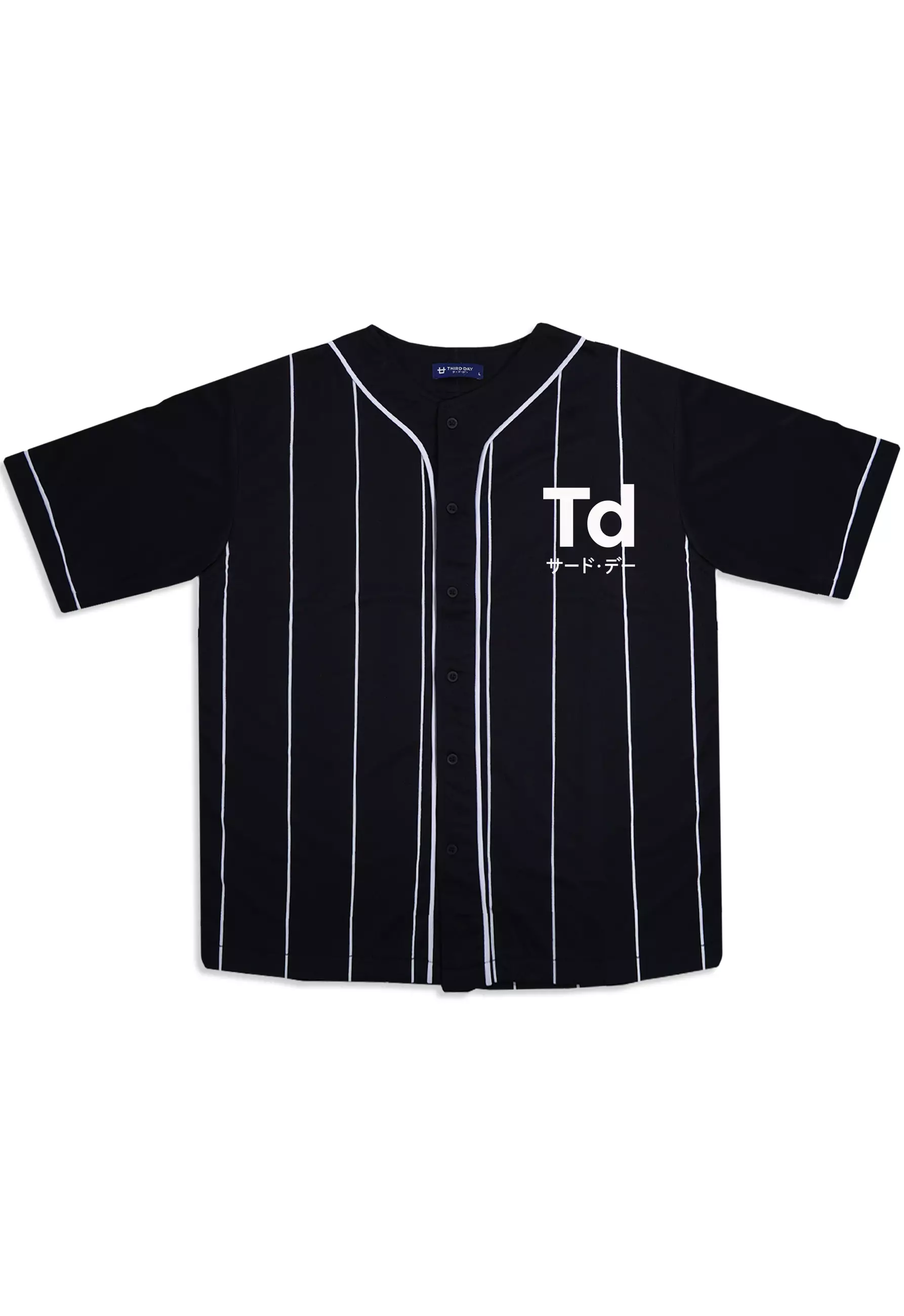 MTD37D baseball td modern blk T-shirt Hitam