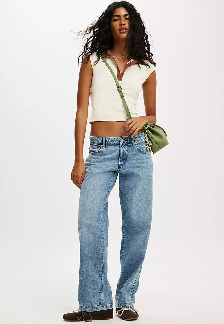 Alice Deep V Polo Top