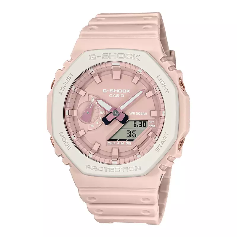 Jam Tangan Wanita Casio G-Shock GA-2110SL-4A7DR CasiOak Pink Series For Spring And Summer Pink Resin Band