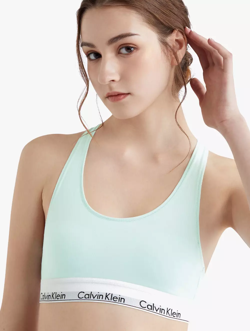 CALVIN KLEIN UNDERWEAR - MODERN COTTON LIGHTLY LINED BRALETTE - Black - black