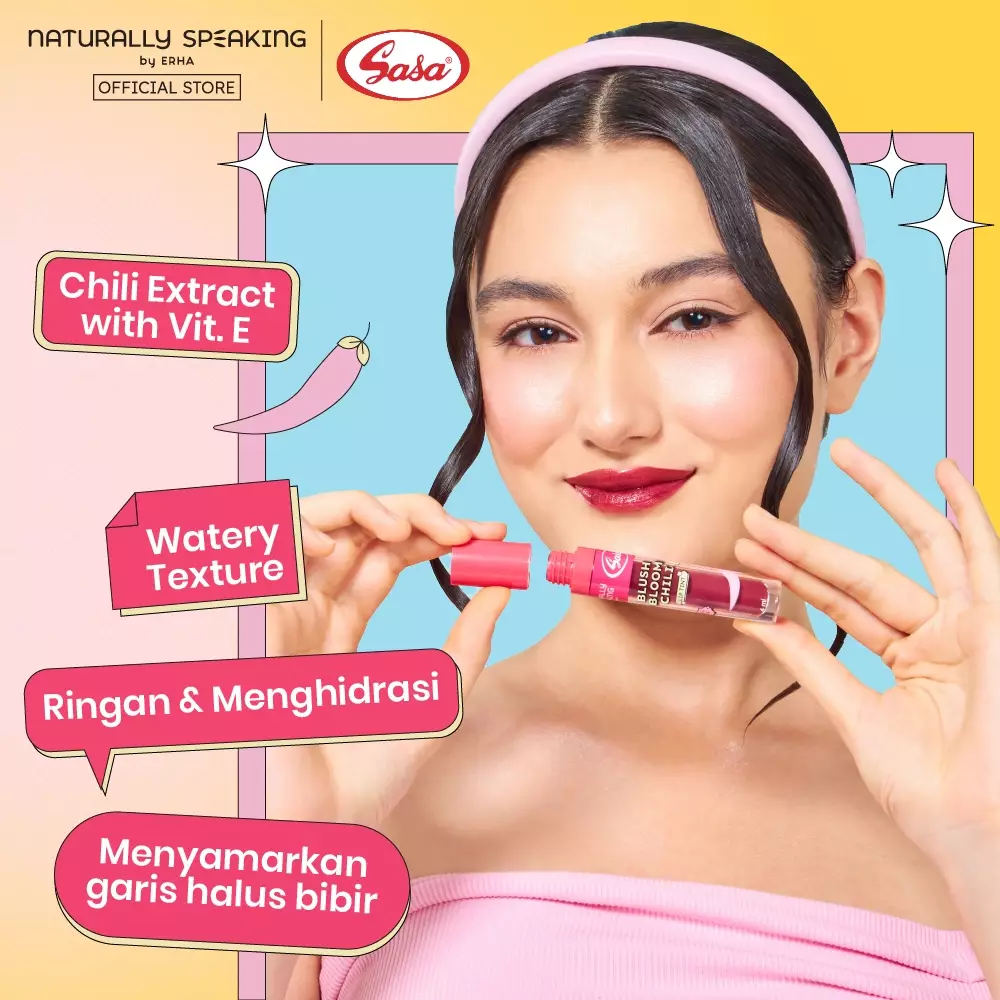 Naturally Speaking x SASA - Blush Bloom Chili  Lip Tint 4 ml
