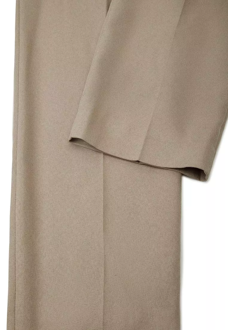 G2000 Teflon Smart Fit Twill Suit Pants with Elastic Waist Band