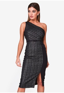 Jual Little Mistress Cream Sequin Midi Dress Original Zalora