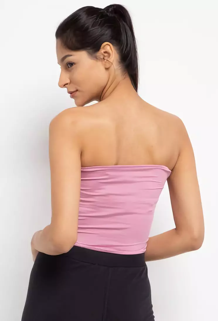 Third Day LTD67 Kemben Tube Top Pendek Pink Katakana