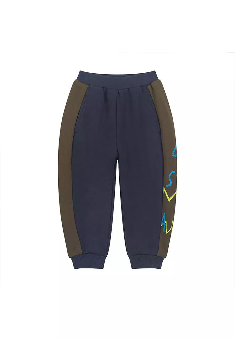 Outdoor Sweatpants With Graphic Printed Sides