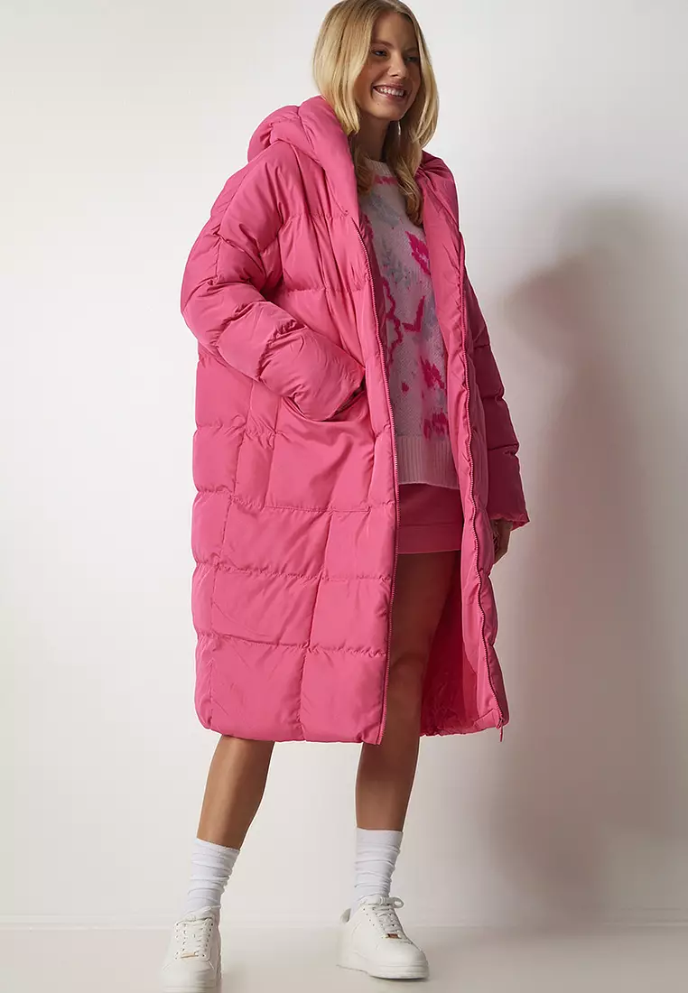 Hooded Long Inflatable Coat