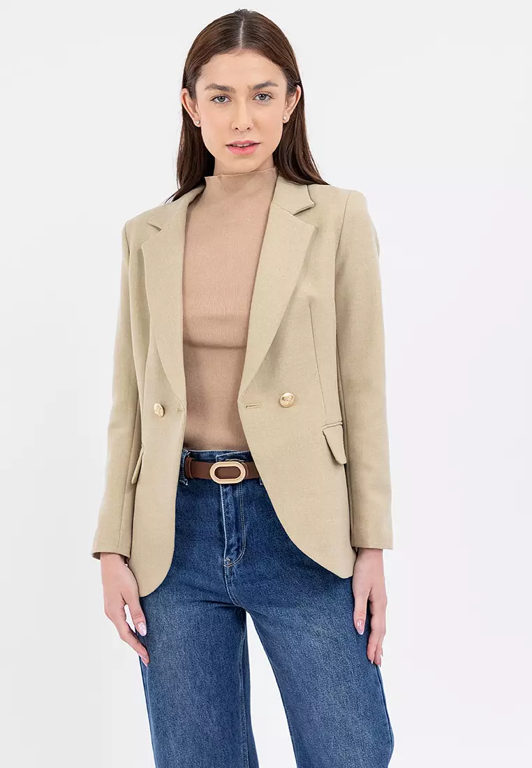 Tailored Double Breasted Blazer
