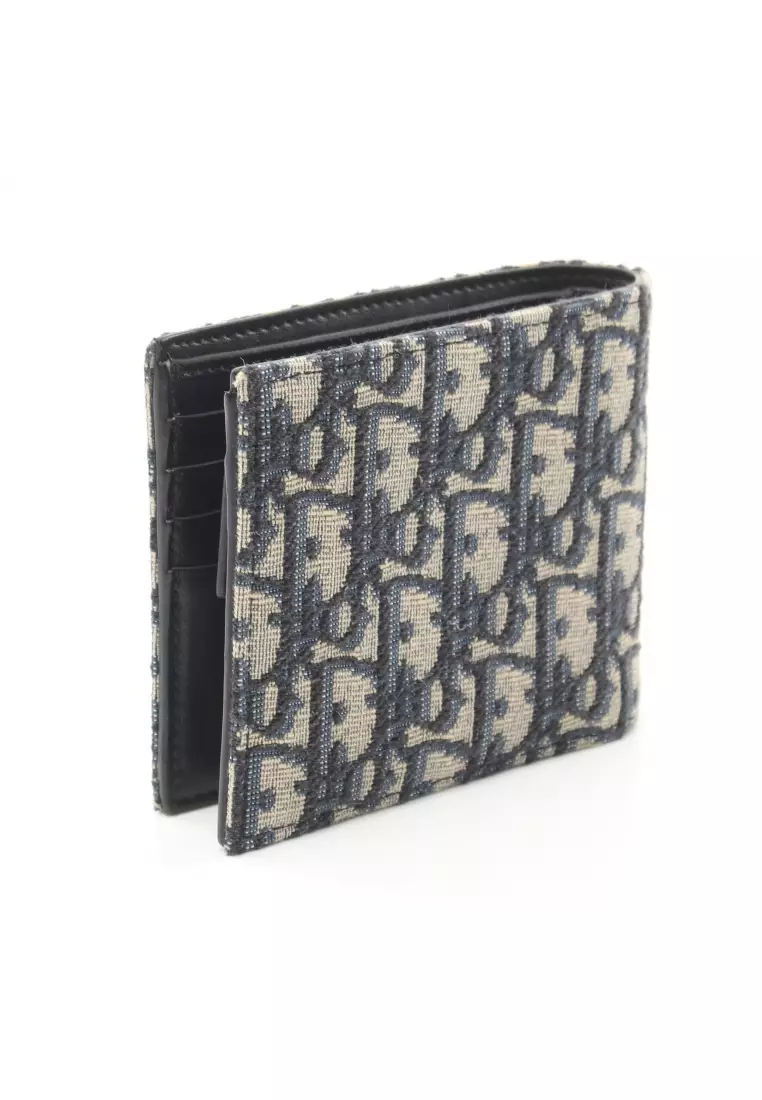 Passport Cover Beige and Black Maxi Dior Oblique Jacquard