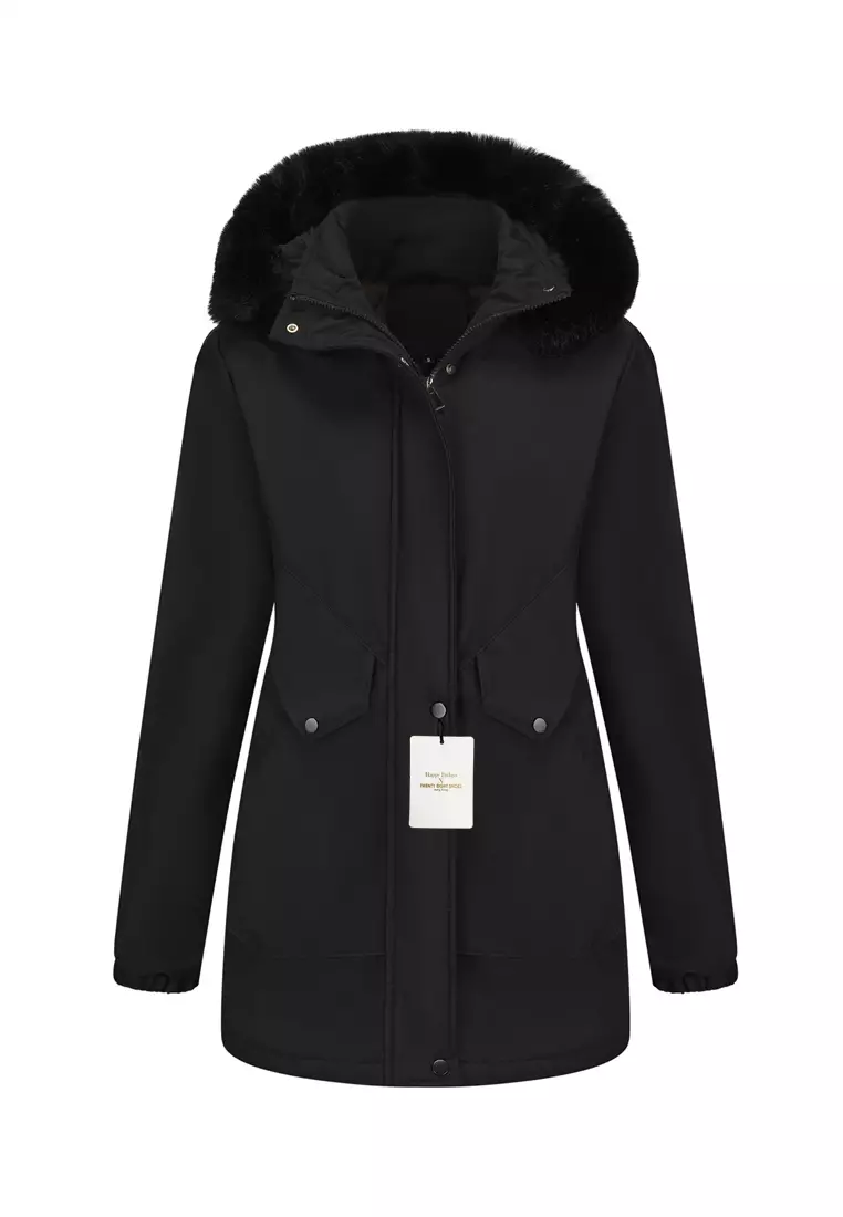 Faux Fur Hooded Cotton Coat AD-N25CL80