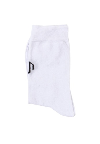 MOROTAI white Brand Logo Crew Socks D3D41AA6E4BE17GS_1