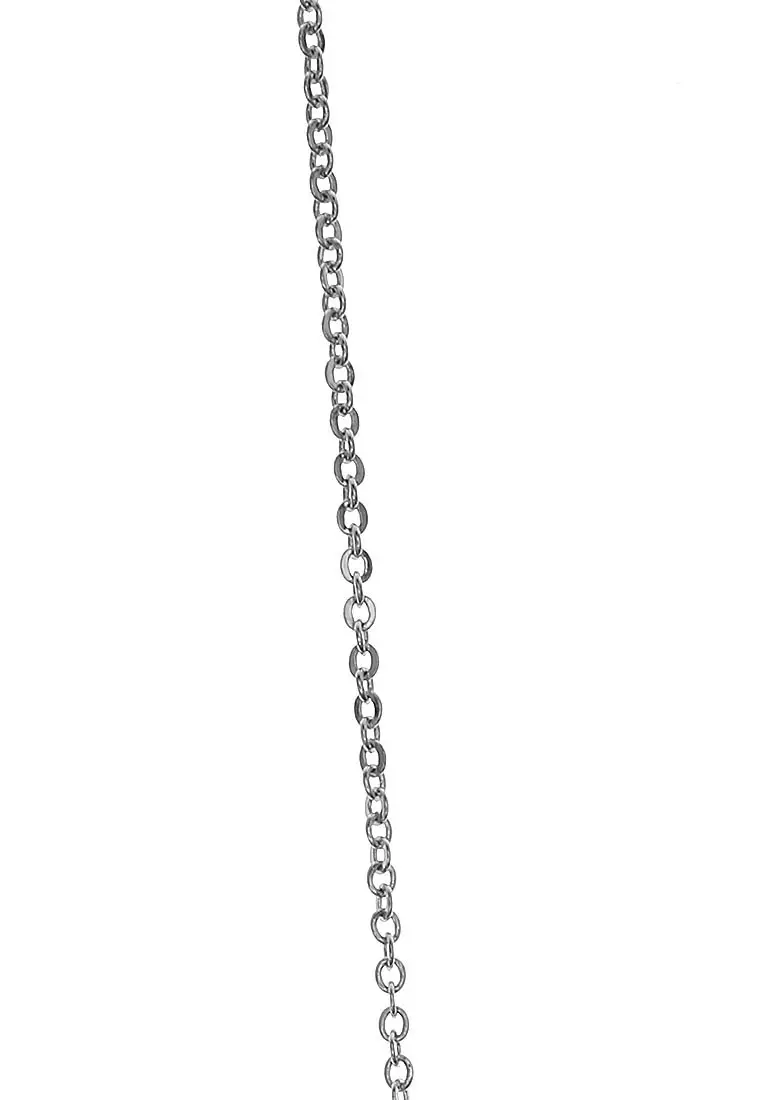 Kalung Aksesoris Wanita Berbentuk Rusa Design Elegant - Silver