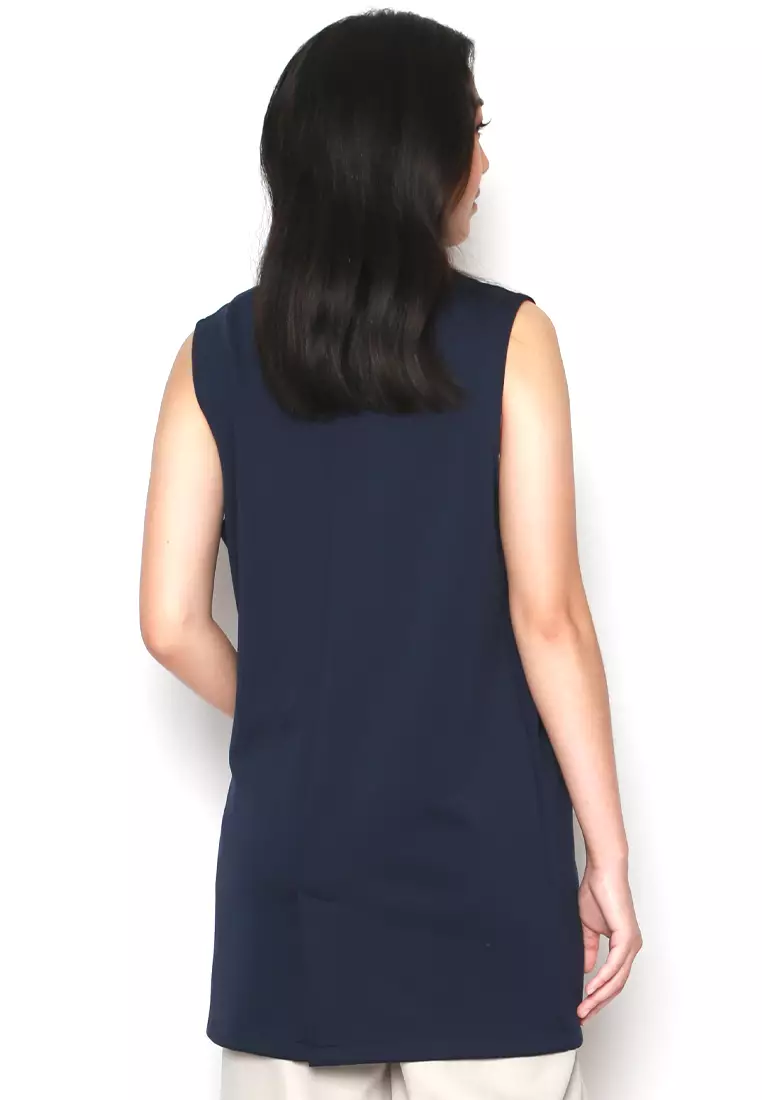 Sleeveless Blazer Knit