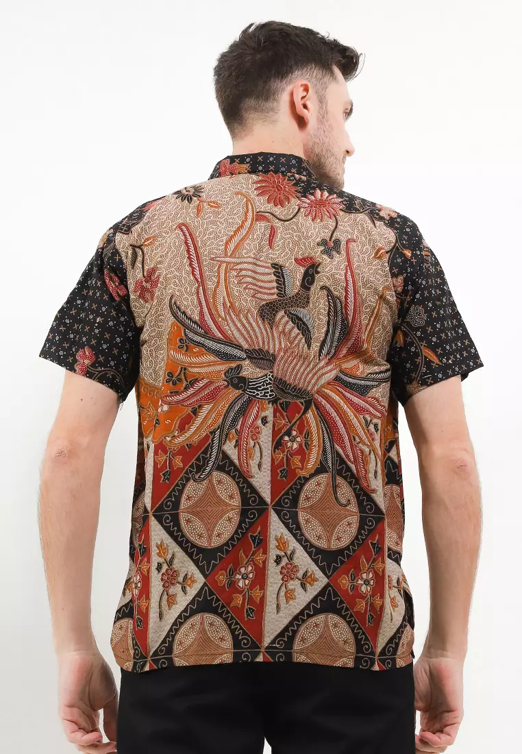 Phineas Kemeja Batik Premium Pria Casual Modern Lengan Pendek