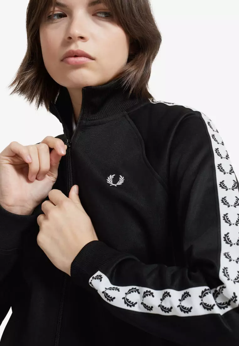 Fred Perry J2120 - Taped Track Jacket (Black)
