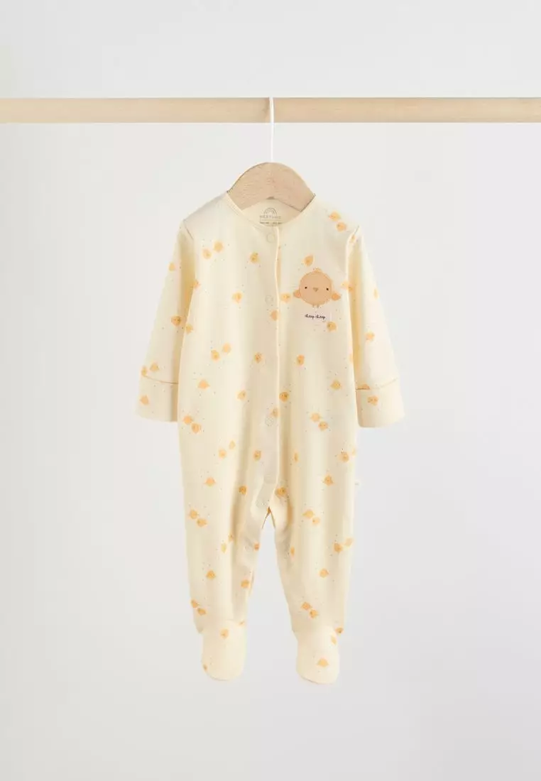 3 Pack Baby Sleepsuits
