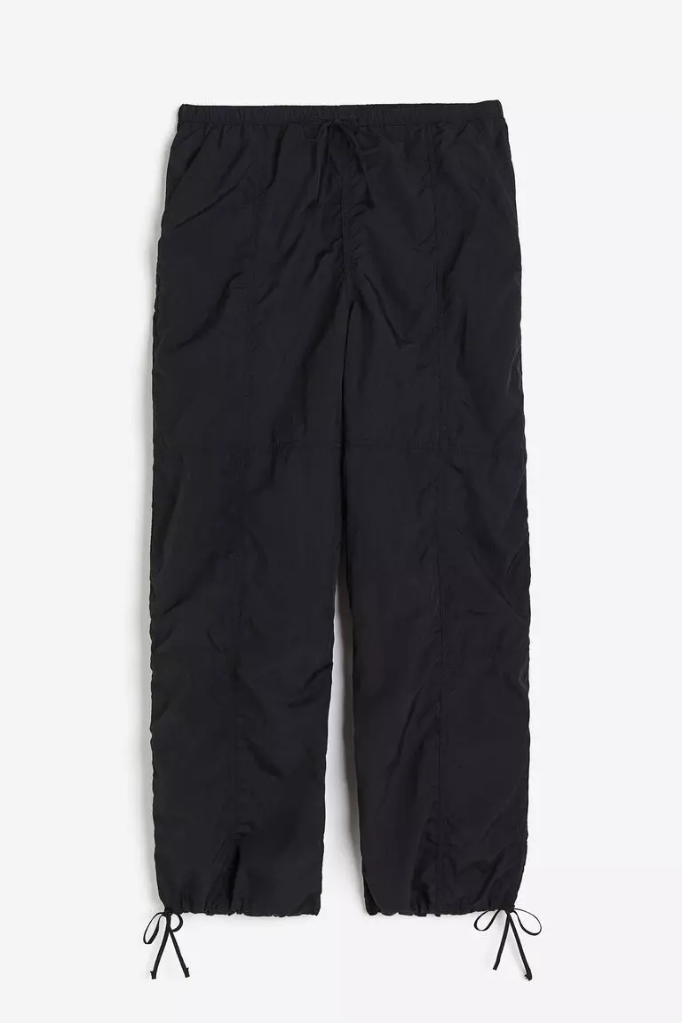 Nylon parachute trousers