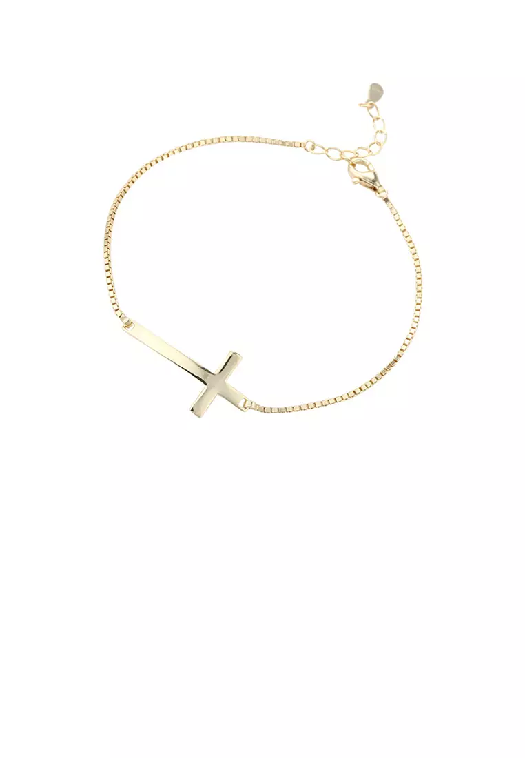 Buy Glamorousky 925 Sterling Silver Plated Gold Simple Fashion