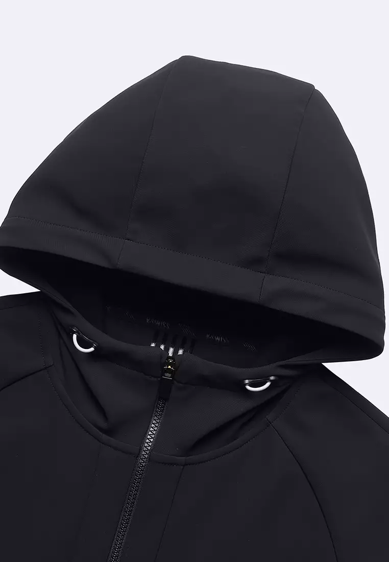 男裝 K-SWISS LOGO 連帽外套