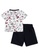Jordan black Jordan Unisex Infant's Jumpman Fun Flight Short Sleeves Tee & Shorts Set (12 - 24 Months) - Black 45779KA49D221BGS_3