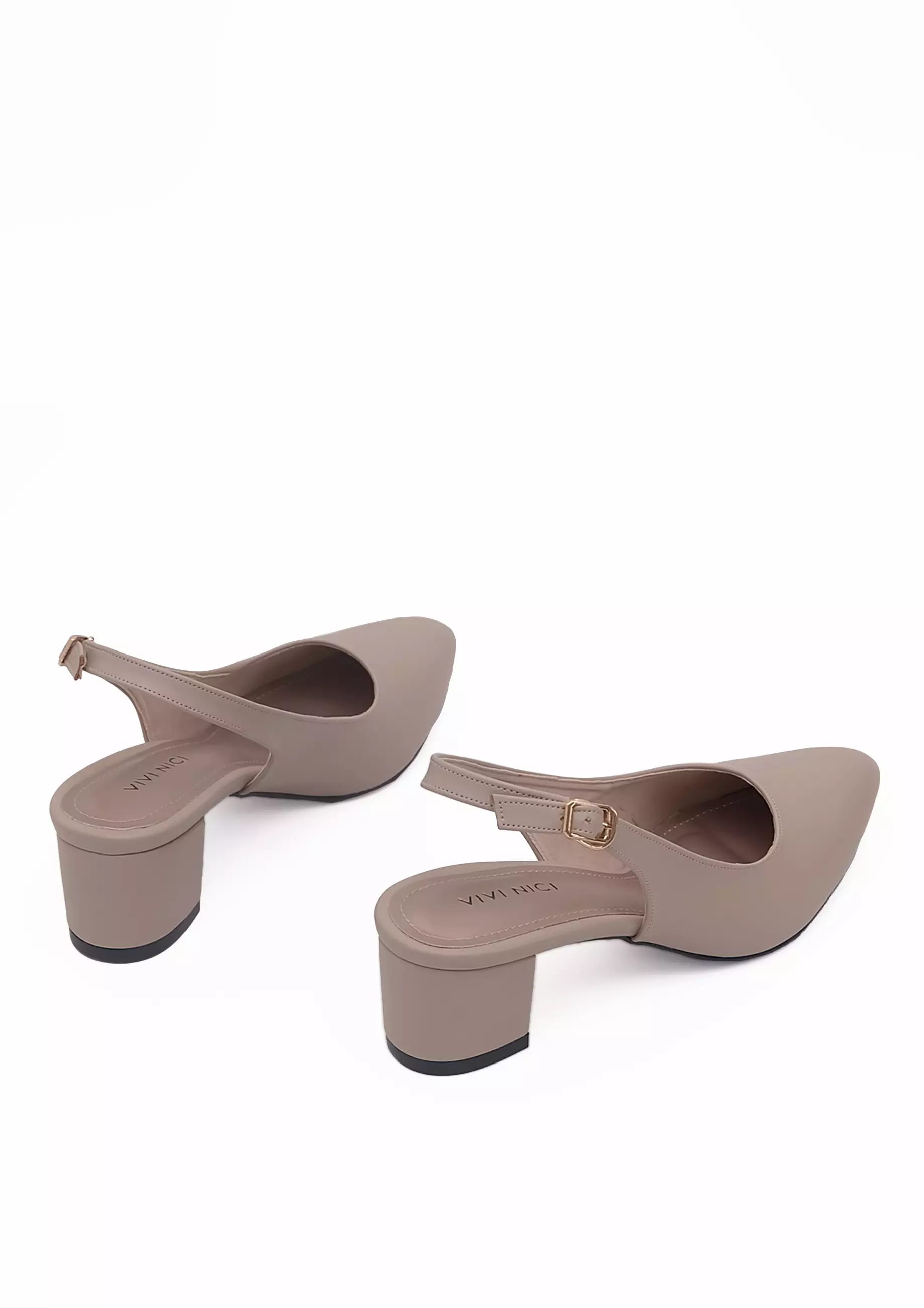 VIVI NICI - Selena Sepatu Sandal Mules Hak 5 cm Sweet Corn