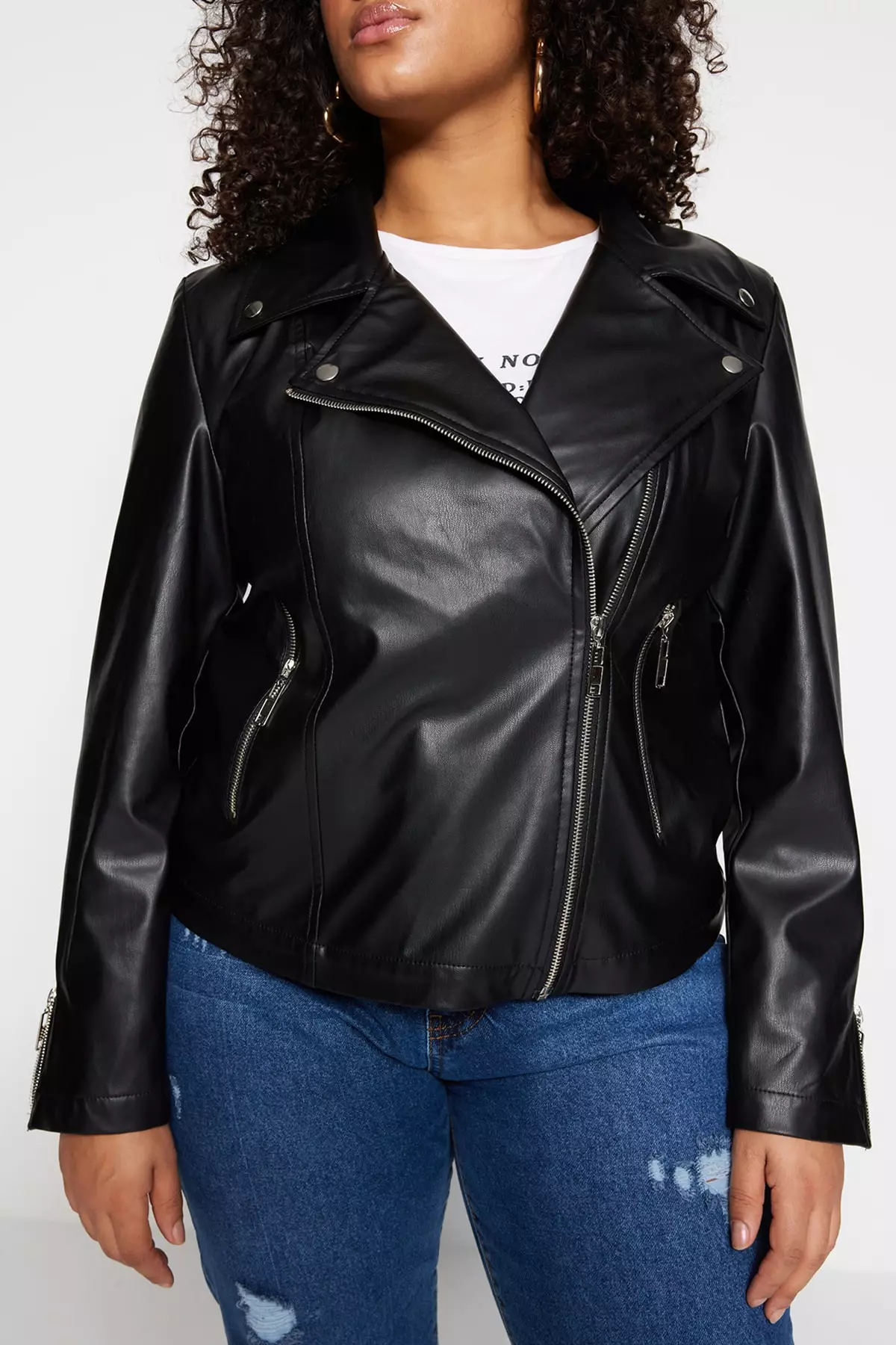 Next ladies black new arrivals leather jacket
