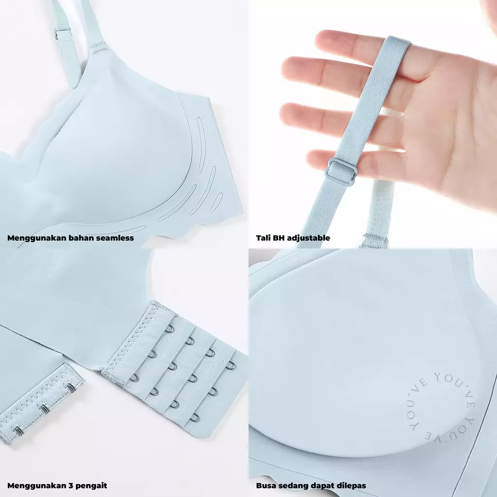 You’ve ( YouHave ) BH Bra Wanita Seamless Premium Bra Wanita Seamless Tanpa Kawat Busa Tipis 100173