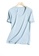 Twenty Eight Shoes blue VANSA V-neck Mercerized Cotton Short-sleeved T-Shirt VCW-Ts1902V B418FAA003B193GS_3