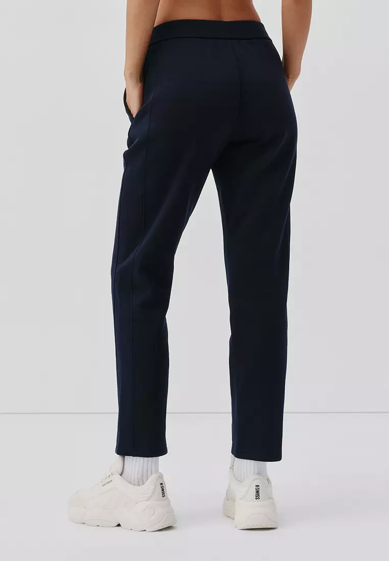 女裝 K-SWISS LOGO 內層絨毛寬鬆直腳休閒褲