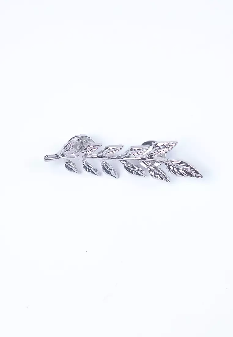 Houseofcuff lapel pin brooch bros untuk jas TUSUK SILVER DD